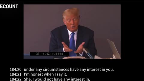 Video from Trump deposition leaks, BREAKS the internet