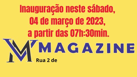 Chegou a nova loja em Conceição do Jacuípe. MV Magazine