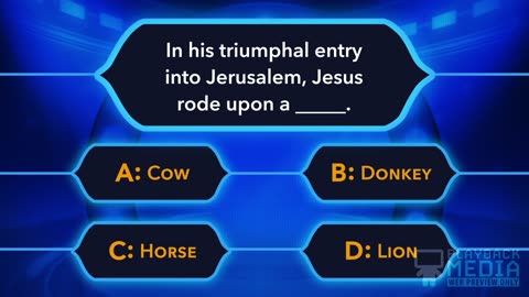 Animals of the Bible Trivia Game for Kids