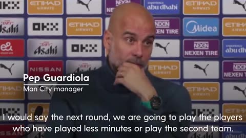 Pep Guardiola admits that Man City won't 'waste energy' on the Carabao Cu