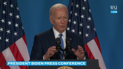 Biden Addresses Calls To Exit Presidential Race at High-Stakes NATO Press Conference | WSJ