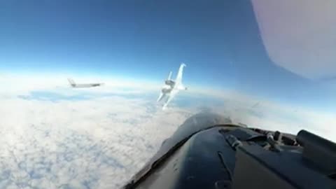 Startling video shows Russian fighter jet flying within feet of US F-16 near Alaska - ABC News