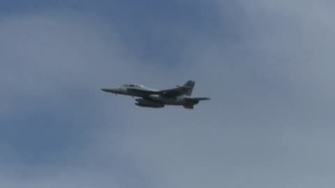 F18 Anzac Day Flyover Hervey Bay Queensland Australia