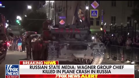 Fox is reporting that Russian state media is reporting Wagner group chief killed in plane crash