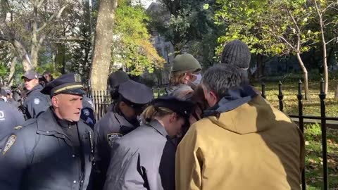 Multiple protestor got arrested outside Kellie-Jay Keen’s NYC stop of the "Let Women Speak" tour.