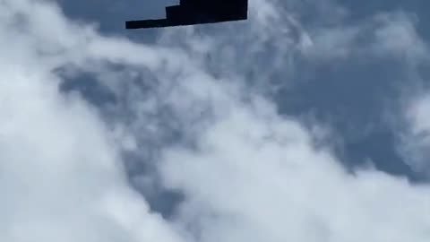 B-2 Spirit Stealth Bomber Flying Over Miami