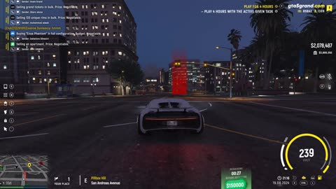 GTA V - Grand RP EN1 - Bugatti Chiron - Corrida de Rua de 19-08-2024 - 21:15 - Sargento Rodrigues