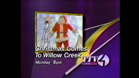 1996 - WTTV Promo for 'Christmas Comes to Willow Creek'