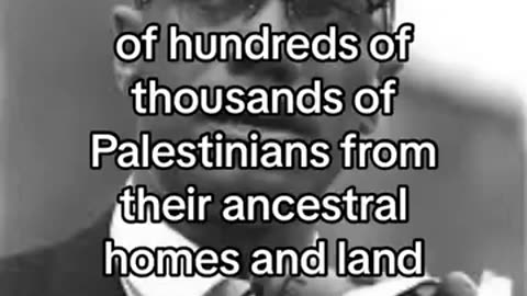 Malcolm X on Palestine