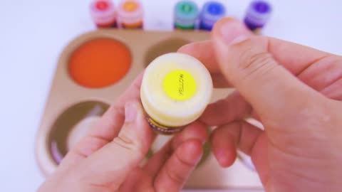 Satisfying Video l How to Make Playdoh Glitter Heart Lollipop & Rainbow Color Tray ASMR #11