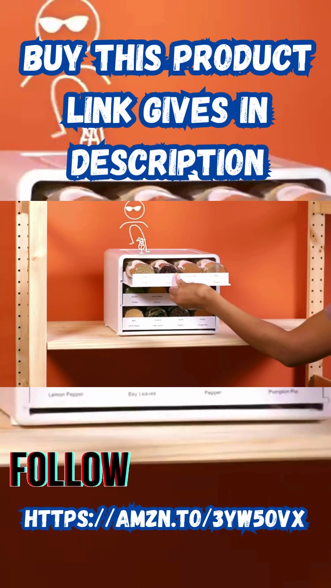 YouCopia SpiceStack Adjustable Spice Rack Organizer