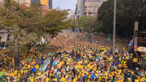 Massive Protests break out in Brazil in Support of FREE SPEECH