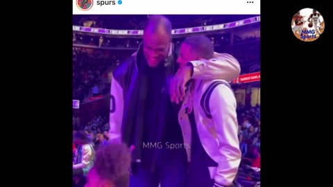 David Robinson HUGS Dejounte Murray after he makes his 1st ALL-STAR SELECTION!