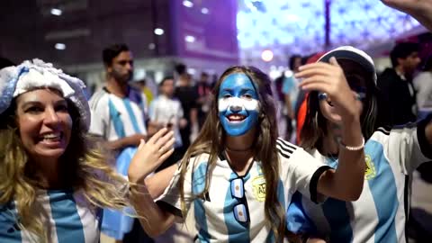 Messi fans roar as Argentina beat Aussies for QF spot