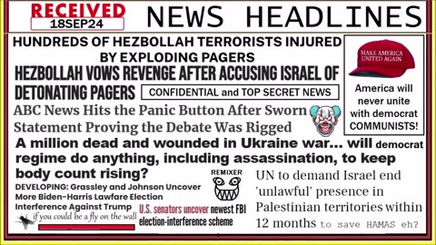 18SEP24 NEWS HEADLINES