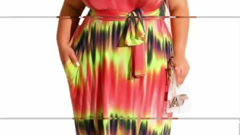 Tie Dye Dress Plus Size