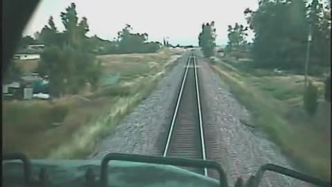 Head-on Train Crash Footage (video shot from onboard)