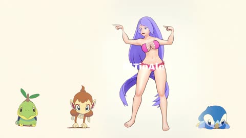 Nejire Hado Bikini My hero Academia Pokémon dancing POKÉDANCE #mmd #Nejire #Hado #bnha #mha