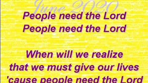 People Need the Lord by Steve Green with Meg Rayborn Dawson for MegzMuzik