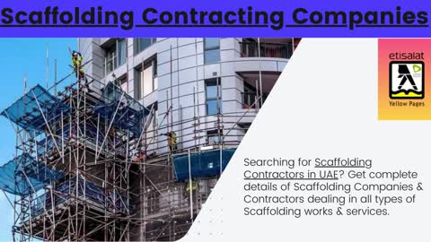 List of Scaffolding Companies & Contractors in UAE