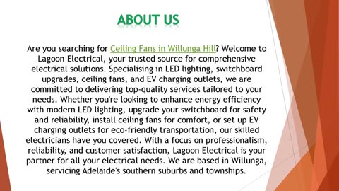 Are you searching for Ceiling Fans in Willunga Hill?