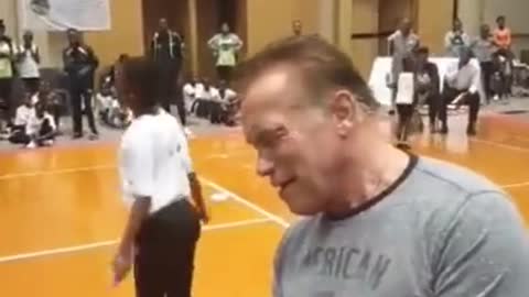 Schwarzenegger attacked, dropkicked in the back