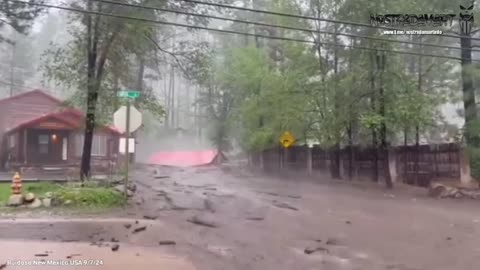 Ruidoso Nouveau-Mexique crue éclair