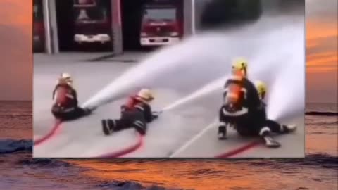 Funny fireman