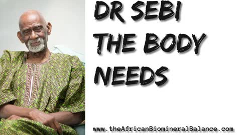 DR SEBI ON PROTEIN