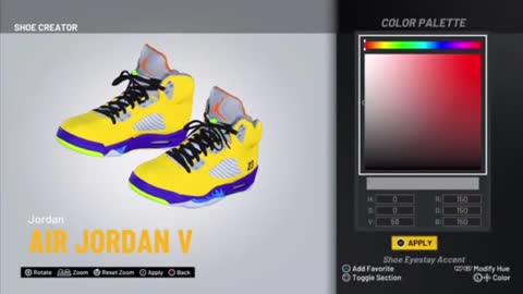 NBA 2K21 Shoe Creator Air Jordan 5 "What The"