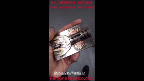 Flash Suppressor belt buckle -REVISION 2022- RT ARTISAN WORKS