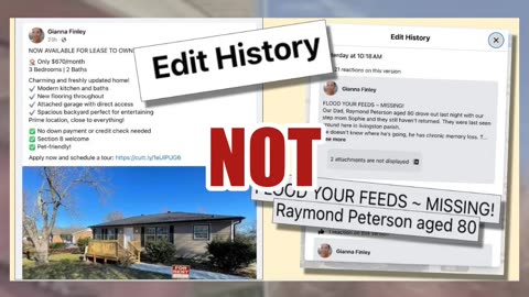 Fact Check: FAKE Posts About Missing Elderly Couple Raymond Peterson And Wife Sophie Are Scam Ads