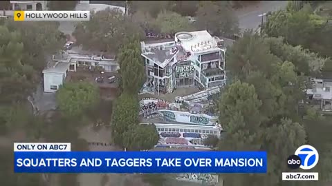 Squatters, taggers take over abandoned California mansion allegedly owned by son of Phillies owner