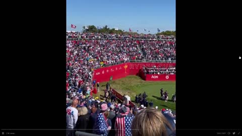 'F Joe Biden' at Ryder Cup