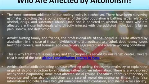 Alcohol rehabilitation Centre in Pune