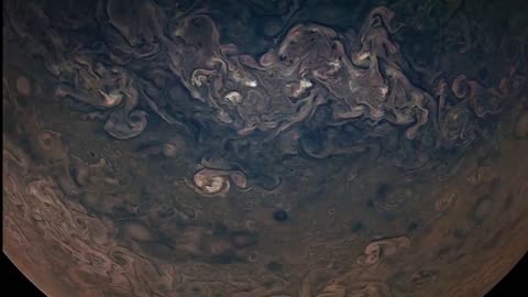 Juno Flies Past the Moon Ganymede and Jupiter, With Music by Vangelis