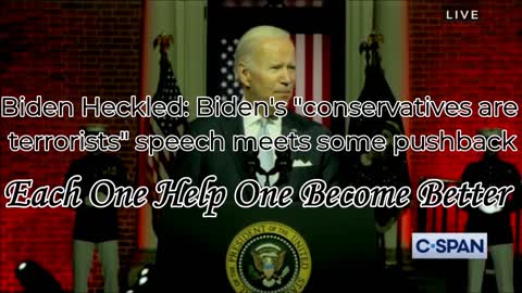 Biden Heckled: Biden's "conservatives are terrorists" speech meets some pushback