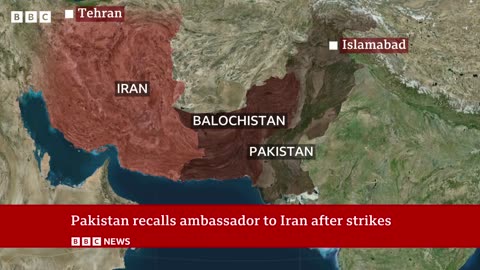 Pakistan recalls Iran ambassador after missile strike | BBC News