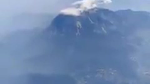 FLYING OVER MOUNT KINABALU.