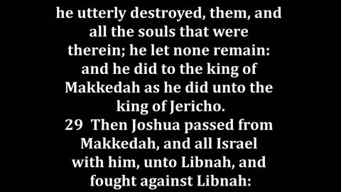 Joshua 10 King James version