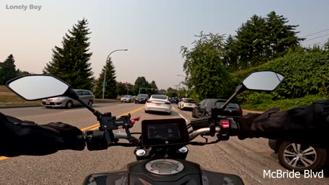 Patullo Bridge in Surrey Canada - Bike Ride