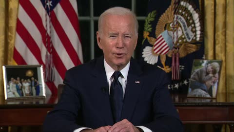 Biden delivers remarks from Oval Office on wars raging in Israel and Ukraine Oct 19, 2023