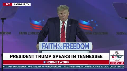 REPLAY: President Trumps Full Speech At Faith And Freedom Coalition In Nashville, TN 6/17/22