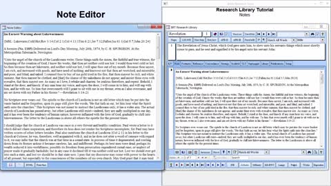 Research Library Tutorial 07: Notes