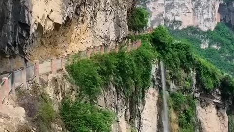 Man-Dug Aqueducts on Cliffs