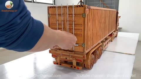 2023 Mercedes | Benz Actros Tractor Truck made of the beautiful wood by skilful Vietnamese