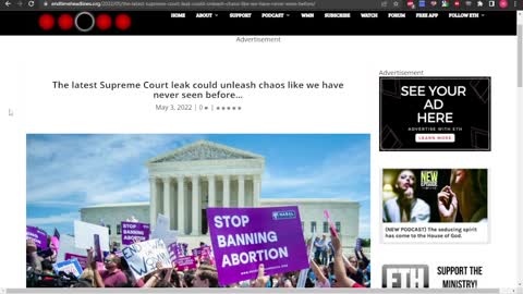 Supreme Court Set To Overturn Roe vs. Wade According To Leaked Court Document!!!