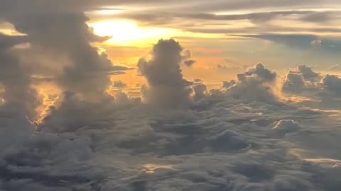 Very beautiful sky view from the plane