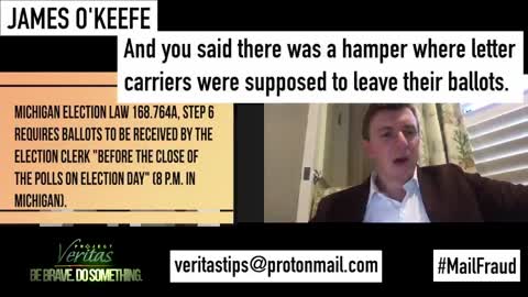 Election Fraud: Project Veritas Drops Bombshell Michigan USPS Whistleblower Video