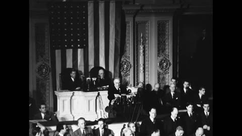 FDR- Dec. 8, 1941 - Asking Congress a State War To Be Declared